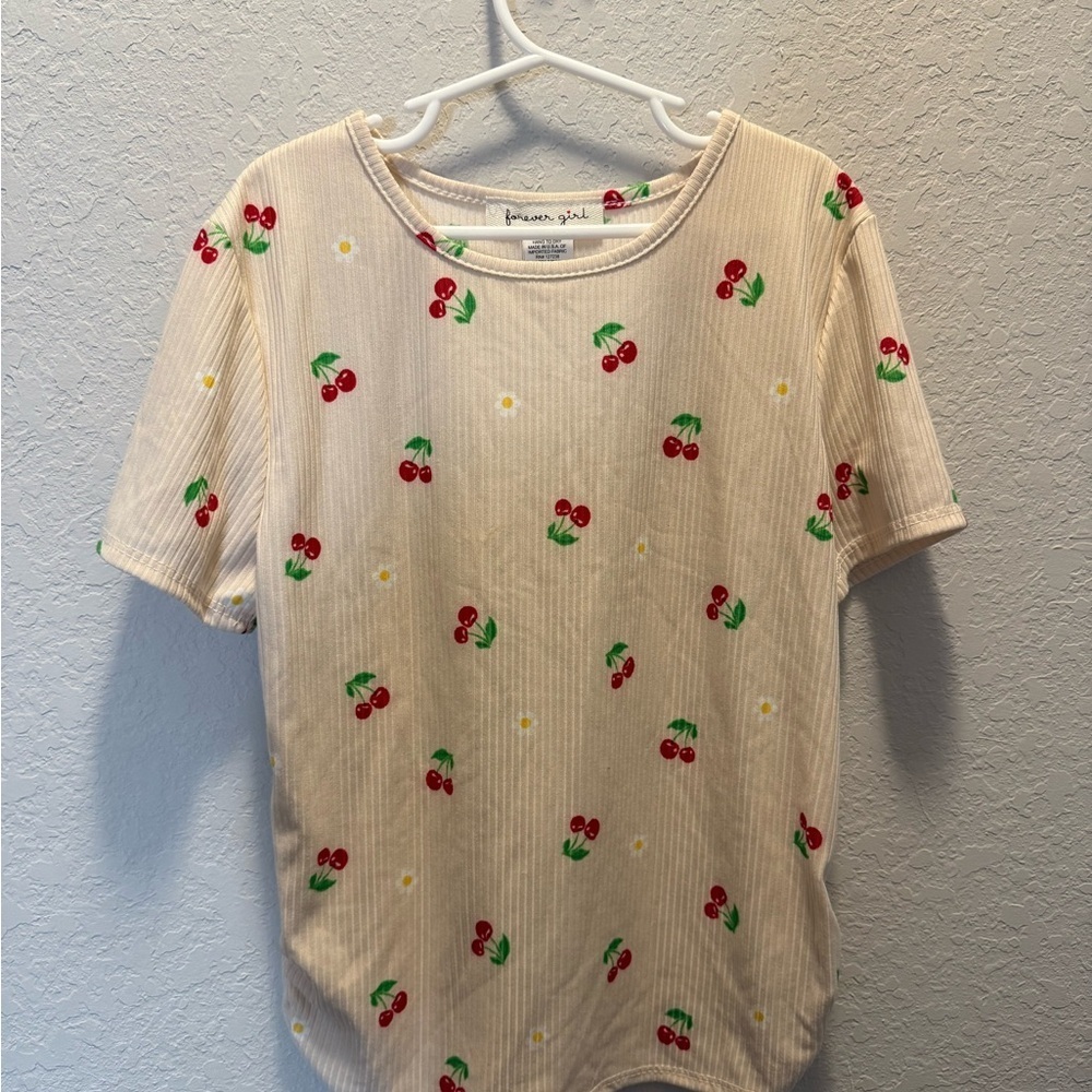 Forever girl Cherry Print Shirt by size 14/16